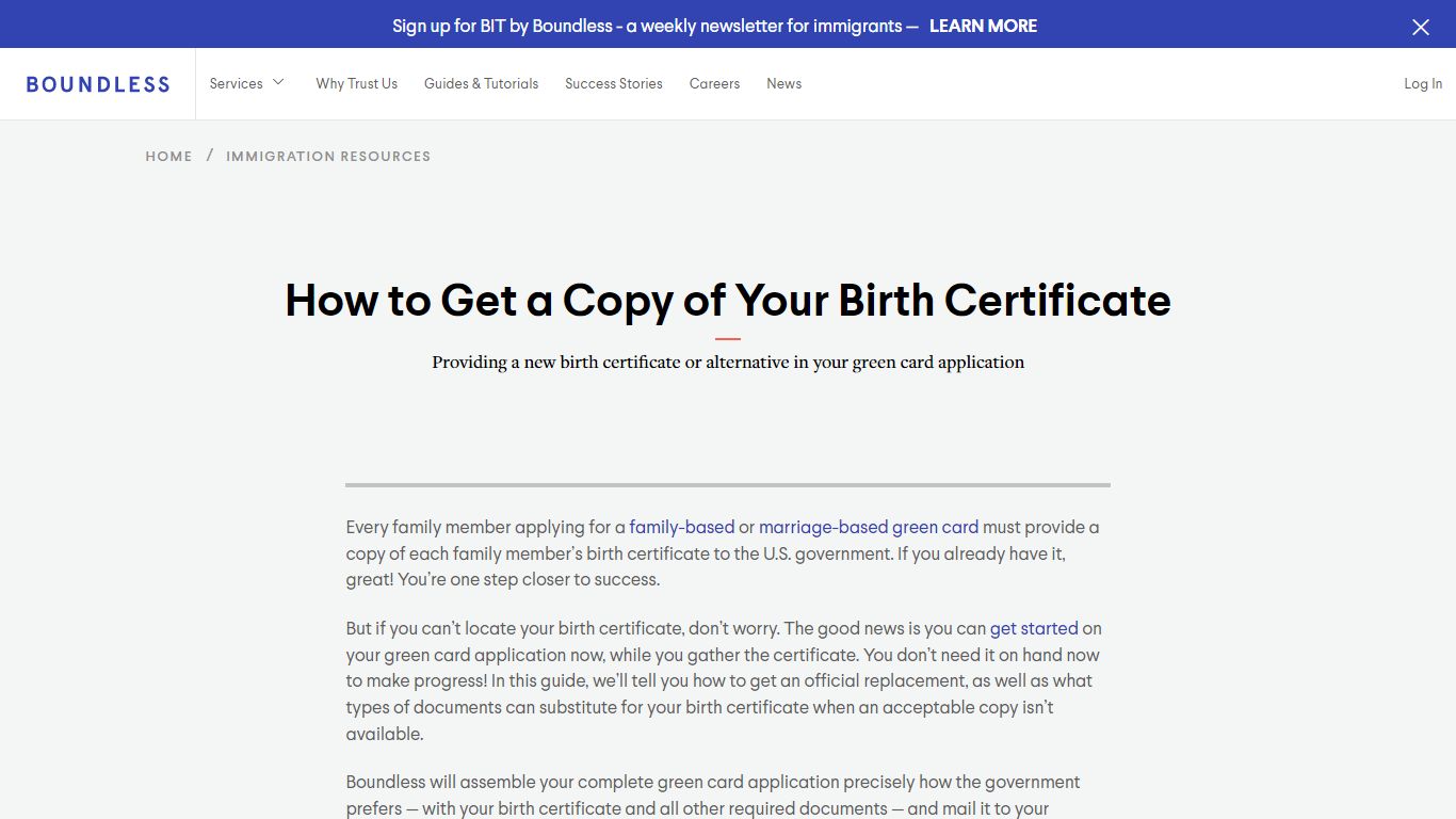 How to Get a Copy of Your Birth Certificate - Boundless